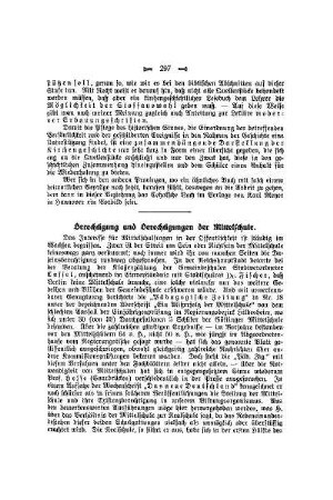 Berechtigung und Berechtigungen der Mittelschule