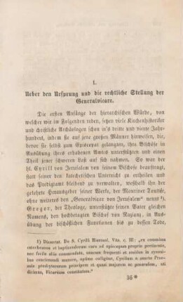 535-590 Ueber den Ursprung und die rechtliche Stellung der Generalvicare