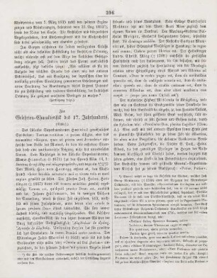 396-398 Zur Gelehrten-Charakteristik des 17. Jahrhunderts : Schluß