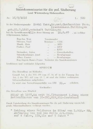 Hoehl, Hans, Dr.