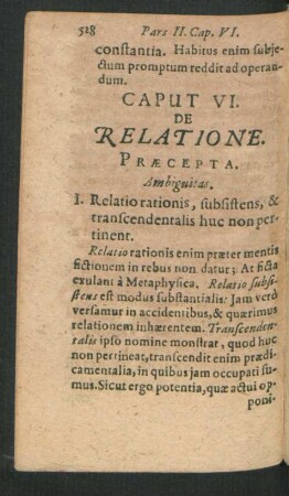 Caput VI. De Relatione.