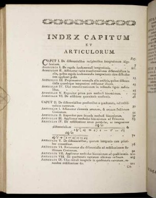 Index Capitum et Articulorum