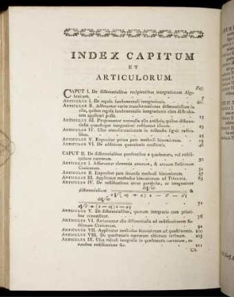 Index Capitum et Articulorum