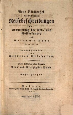 Mexico im Jahre 1827, 1
