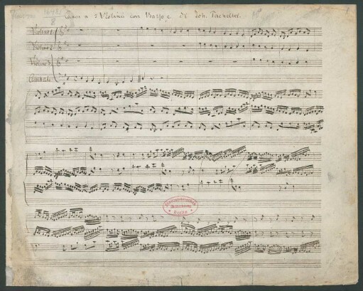 Canon and Gigue; v (3), cemb; D-Dur; P 37