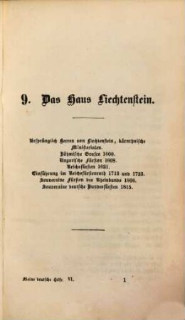 Geschichte der deutschen Höfe seit der Reformation, 40. 6. Abth., Geschichte der kleinen deutschen Höfe ; 6. Th.