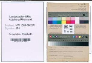 Entnazifizierung Elisabeth Schweden , geb. 17.11.1904 (Direktionssekretaerin)