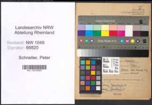 Entnazifizierung Peter Schneller , geb. 13.05.1899 (Postfahrer)