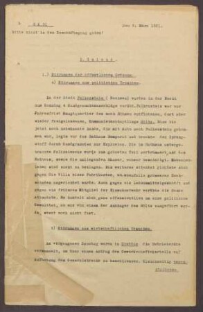 Lageberichte des Reichskommissars für Überwachung der öffentlichen Ordnung, Nr. 31