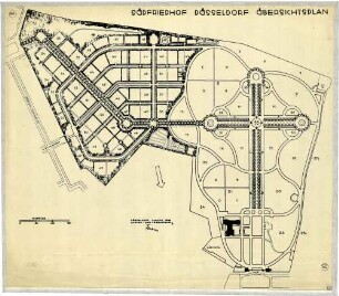 Südfriedhof Düsseldorf Übersichtsplan