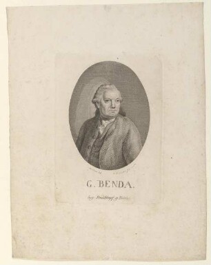 Bildnis des G. Benda