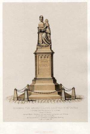 Denkmal für Großherzog Leopold von Baden auf dem Leopoldsplatz in Achern (Ortenaukreis)