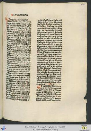 Zacharias propheta