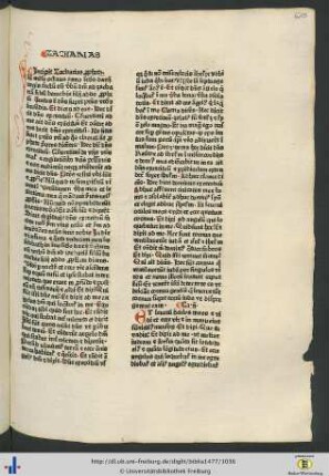 Zacharias propheta