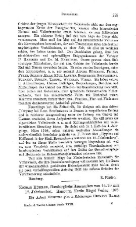 Hüseler, Konrad :: Hamburgische Hausmarken vom 14. bis zum 17. Jahrhundert : Hamburg, Riegel, 1925