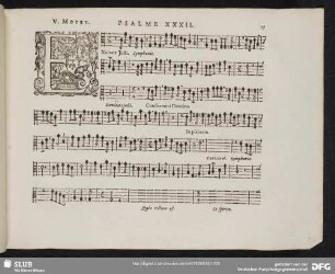 V. Exultate justi in Domino
