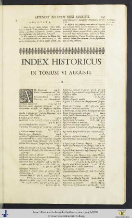Index Historicus.