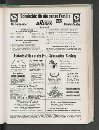Rentenzahlung für den Monat August 1976