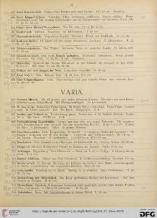 Varia (Nr. 505-541)