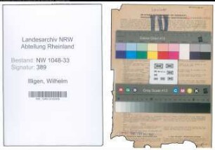 Entnazifizierung Wilhelm Illigen , geb. 27.11.1895 (Lehrer)