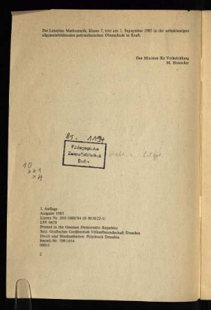 Der Lehrplan Mathematik ...