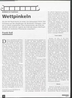 Nordische Filmtage: Wettpinkeln