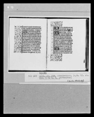 Stundenbuch Karls V. — Textseiten mit Initialen, Folio 5verso & 6 recto