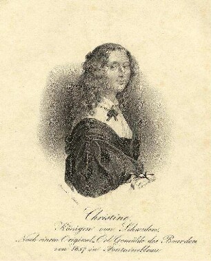 Bildnis von Christine (1626-1689), Königin von Schweden