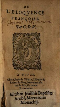 De l'Eloquence française