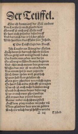 Der Teüffel.