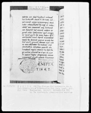 Anselm von Canterbury, Cur deus homo und anderes — Initiale T (emptatis et), Folio 140 verso