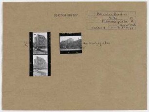 Alexanderplatz. Berlin, Mitte, Alexanderplatz/Am Königsgraben (Straße 1973 eingezogen)/Rathausstraße