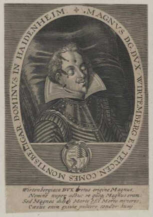 Bildnis des Magnvs, Herzog zu Württemberg