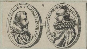 Doppelbildnis des Herzogs Heinrich Julius von Braunschweig-Lüneburg, Bischof von Halberstadt und seiner zweiten Gemahlin Elisabeth von Dänemark