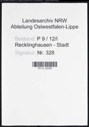 Namensverzeichnis Recklinghausen - Stadt, Todesfälle