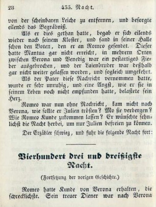 Vierhundert drei und dreißigste Nacht