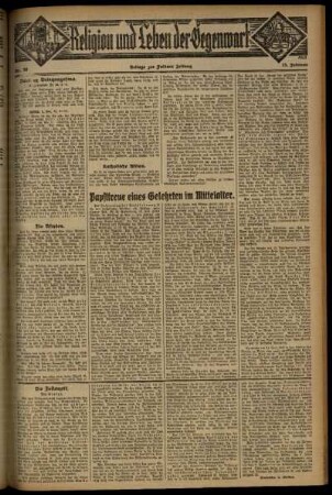 Dritte Ausgabe vom Sonntag, den 15. Februar 1931.