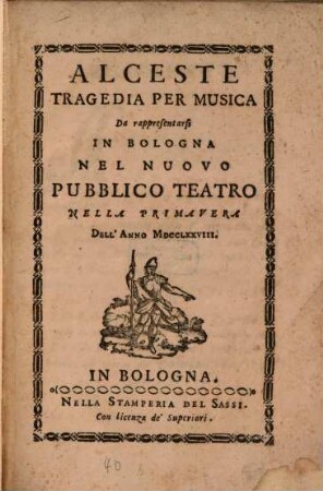 Alceste : Tragedia per musica