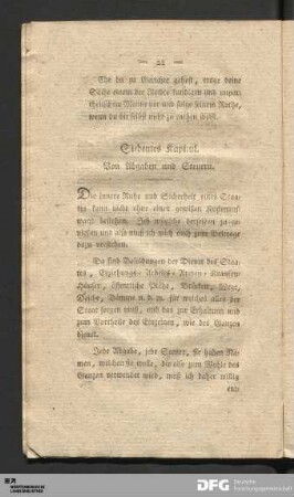 Siebendes Kapitul. Von Abgaben und Steuern.