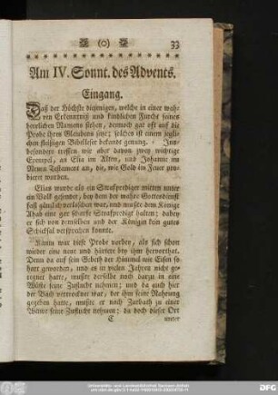Am IV. Sonnt. des Advents.