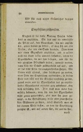 Empfehlungsschreiben.