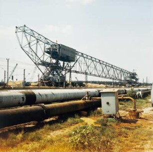 Braunkohle, Elektropumpe, Rohre, Tagebauentwässerung, Braunkohlentagebau, Bärwalde