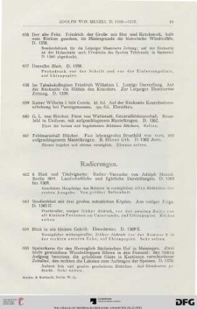 Radierungen (Nr. 662-682)