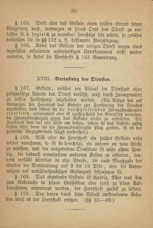 XVIII. Verlassung des Dienstes
