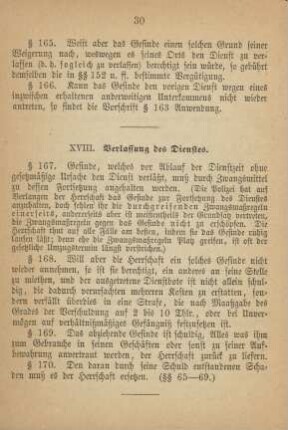 XVIII. Verlassung des Dienstes