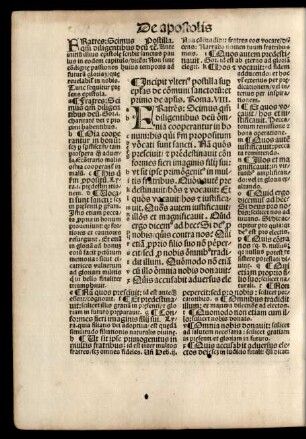 Incipit ... postilla de communi sanctorum ...