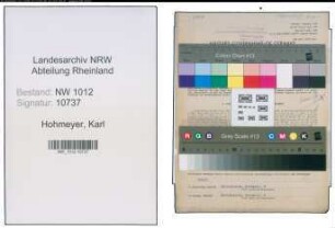 Entnazifizierung Karl Hohmeyer , geb. 20.09.1895 (Handlungsbevollmaechtiger)