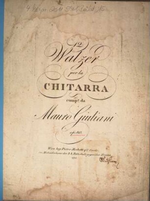 12 Walzer per la chitarra : op. 80