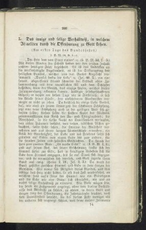 L. Das innige und selige Verhältniß, in welchem Israeliten durch die Offenbarung zu Gott stehen.
