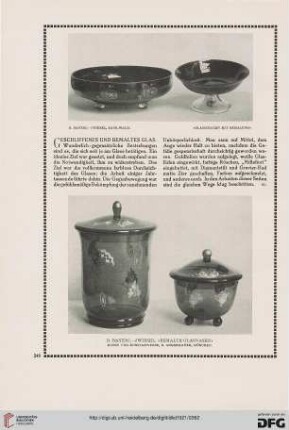 Geschliffenes und bemaltes Glas